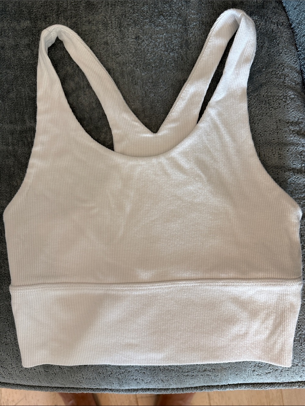 Joah Brown Ribbed Cream Bralette